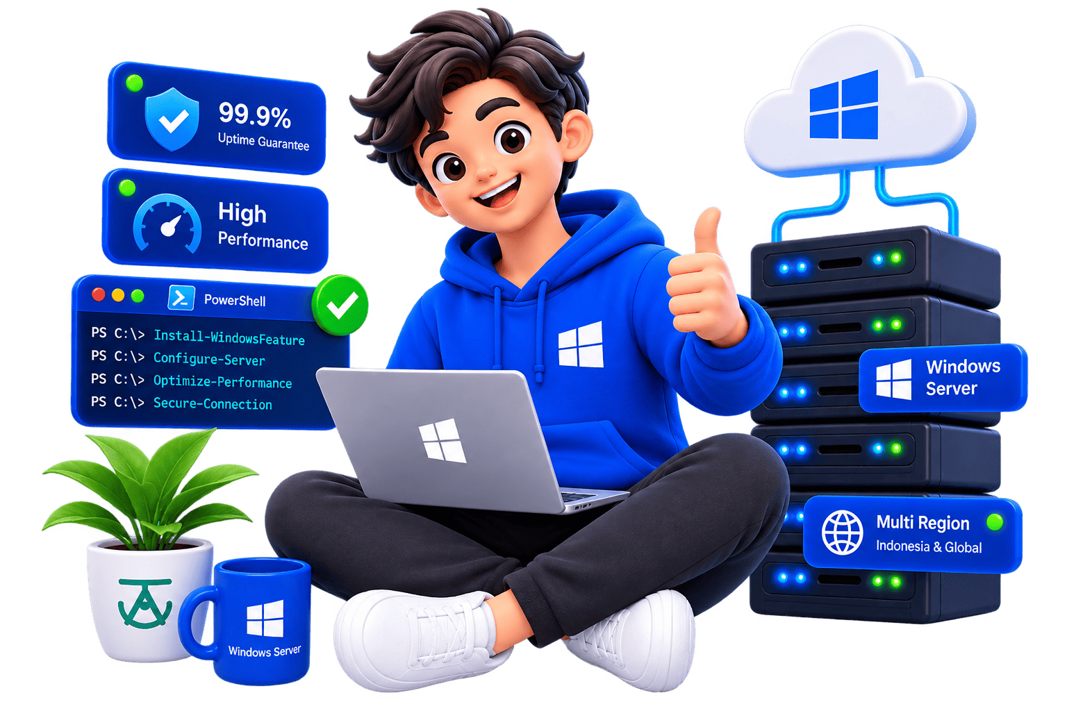 Helipod VPS Windows Indonesia - Remote Desktop Windows Server dengan performa tinggi